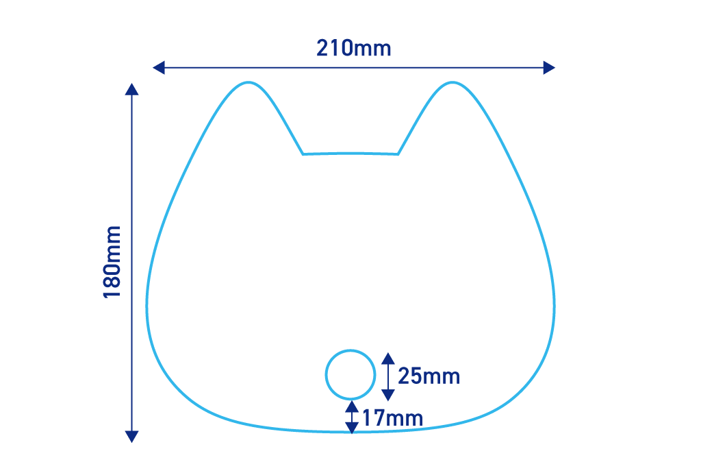 いぬ・ねこ型 指穴あり