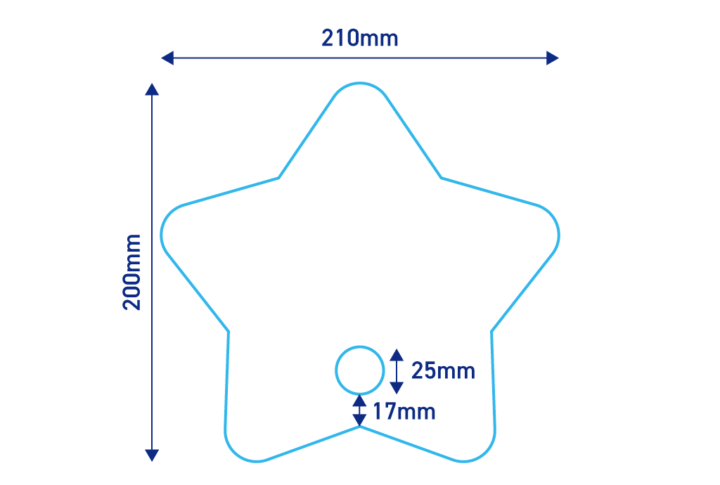 星型うちわ