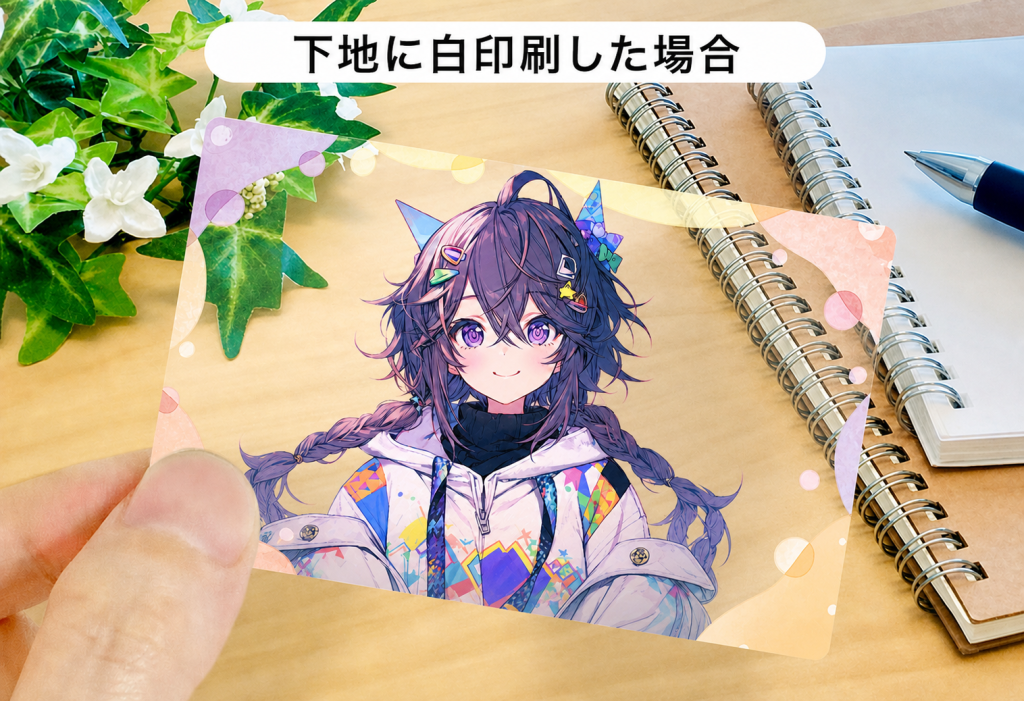 white-print-info-01 クリアカード白印刷あり