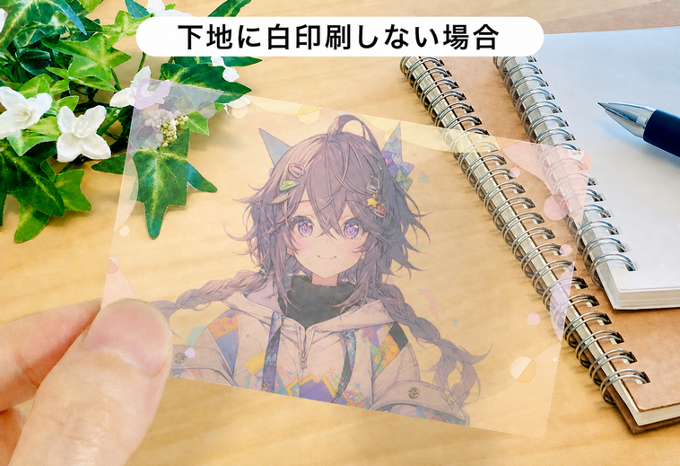 白印刷加工なし