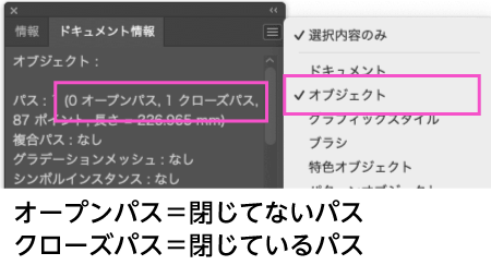 カットパスのドキュメント情報